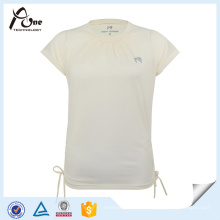 T-shirt simple de haute qualité de sports de coton d&#39;impression de Madame de mode